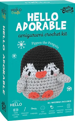 Crochet Amigurumi Kit - Pippen The Penguin