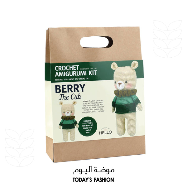 Berry The Cub Crochet Amigurumi Kit