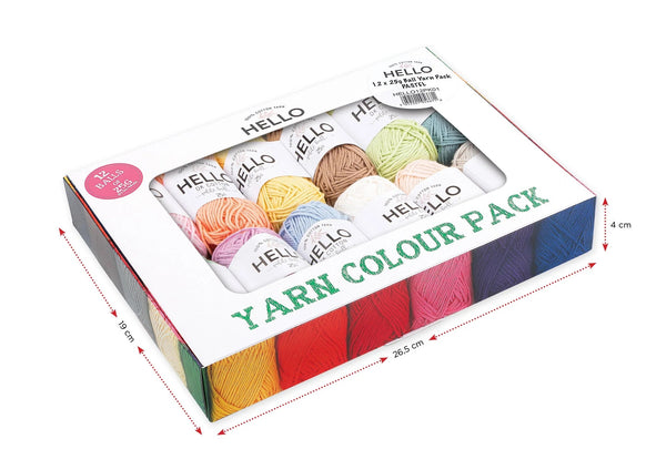 Hello Yarn (12*25G Ball Pack)