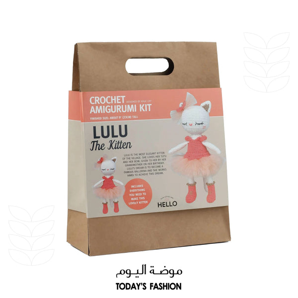 Lulu the Kitten Crochet Amigurumi Kit