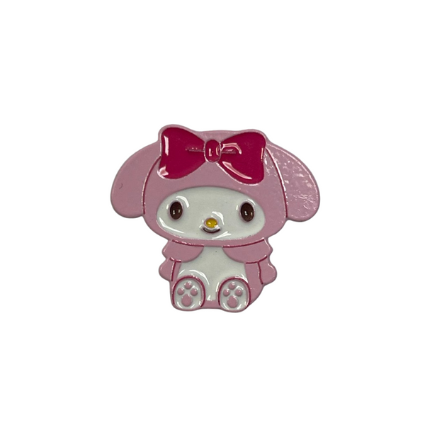Pink bunny-Metal Sticker