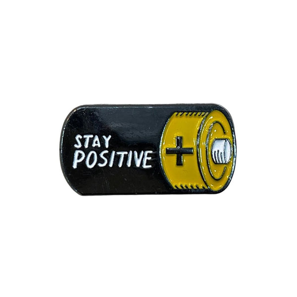 Stay Positive Battery - Metal Sticker
