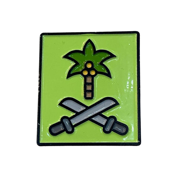 Square shaped Metal-Sticker