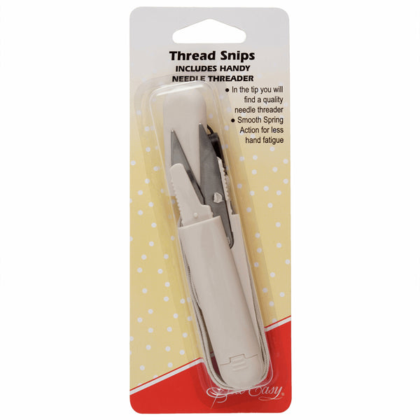 Thread Snips with Integrated Needle Threader