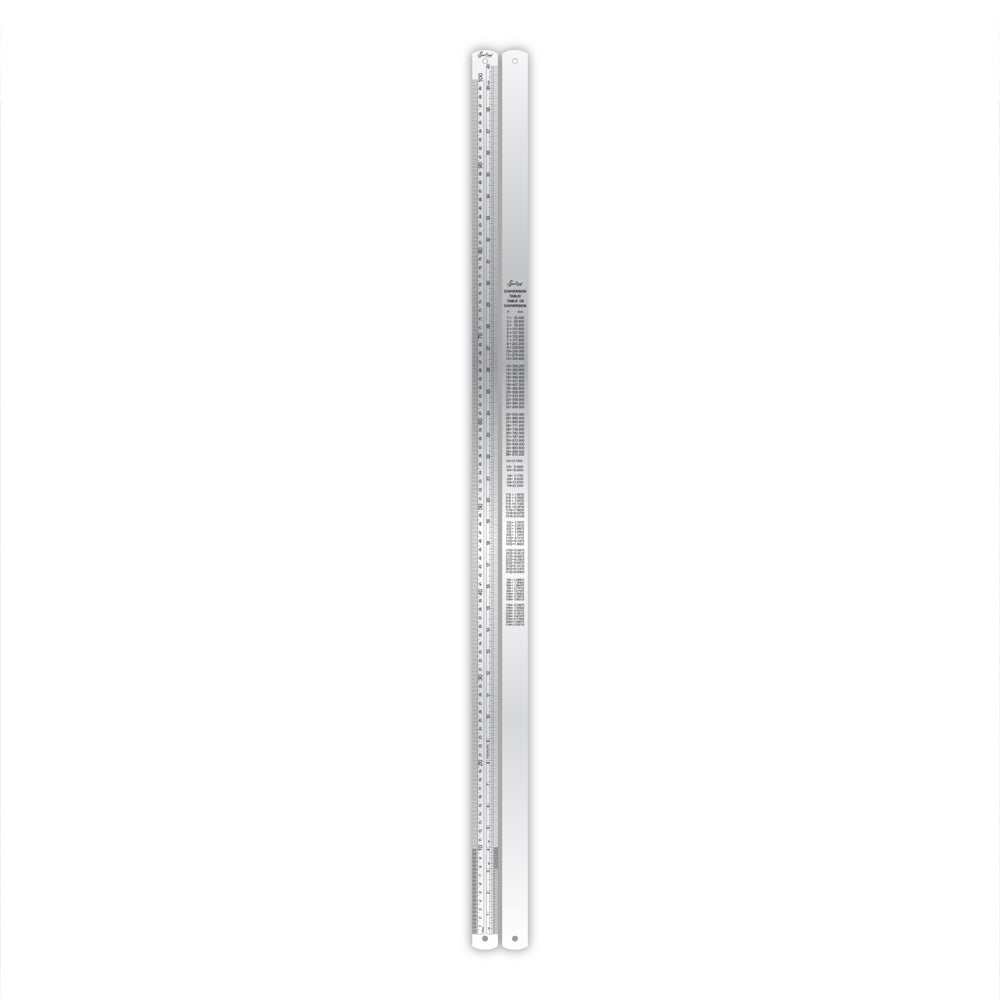 40 Ft Ruler 100cm / 40″ Metal Ruler with Conversion Table – Today's Fashion