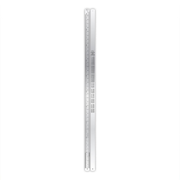 100cm / 40″ Metal Ruler with Conversion Table