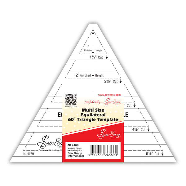 Multi Size Equilateral 60° Triangle Template