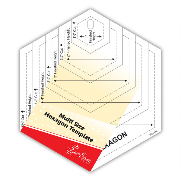 Multi Size Hexagon Template