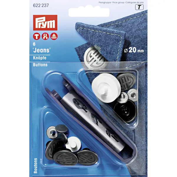Prym Jeans Buttons 20mm